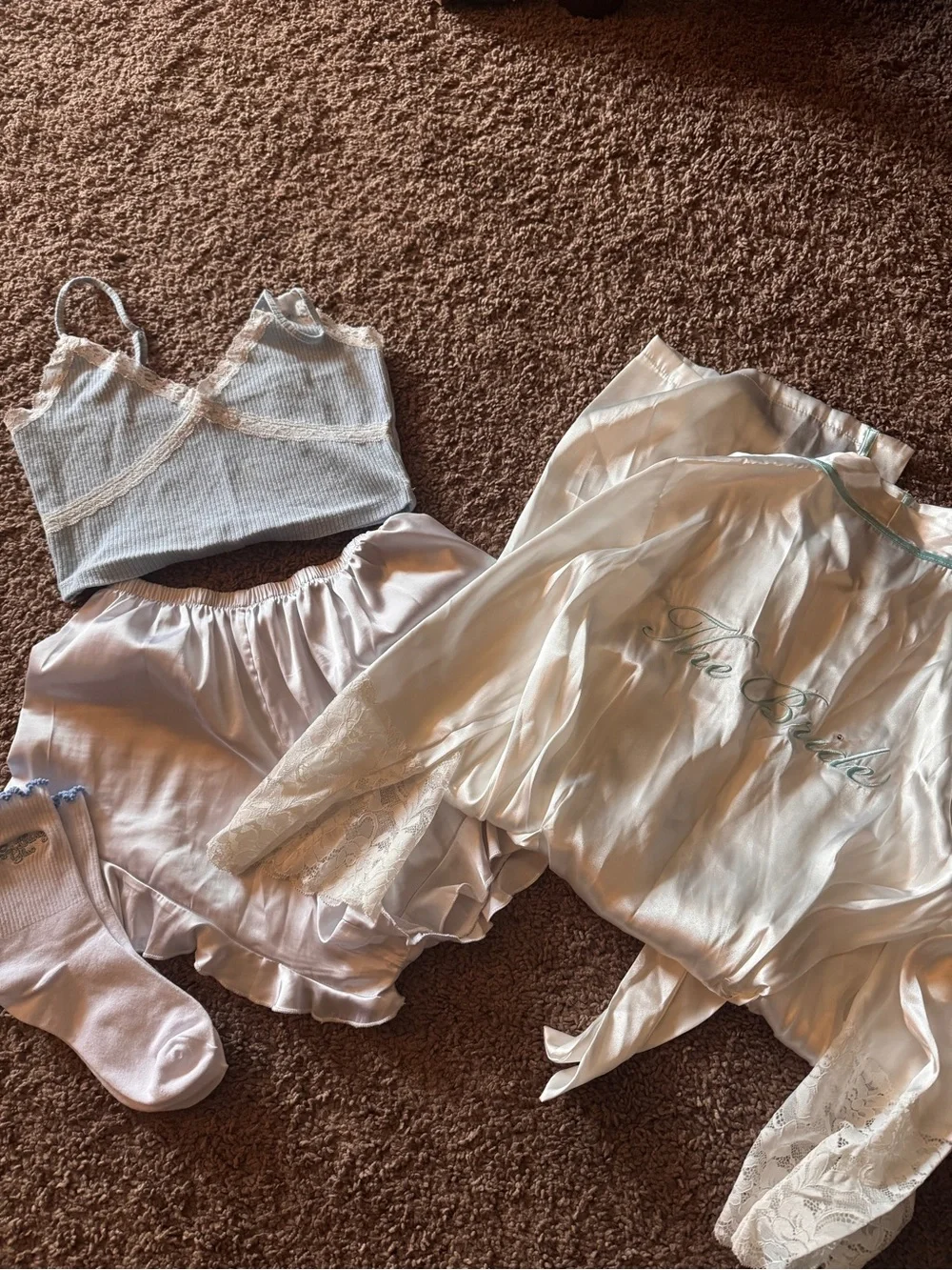 Bridal Robe and Loungewear Set - Cream